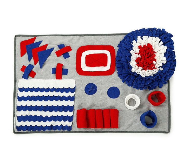 Dog Snuffle Mat - fleece foraging texture