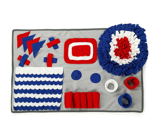 Dog Snuffle Mat - fleece foraging texture