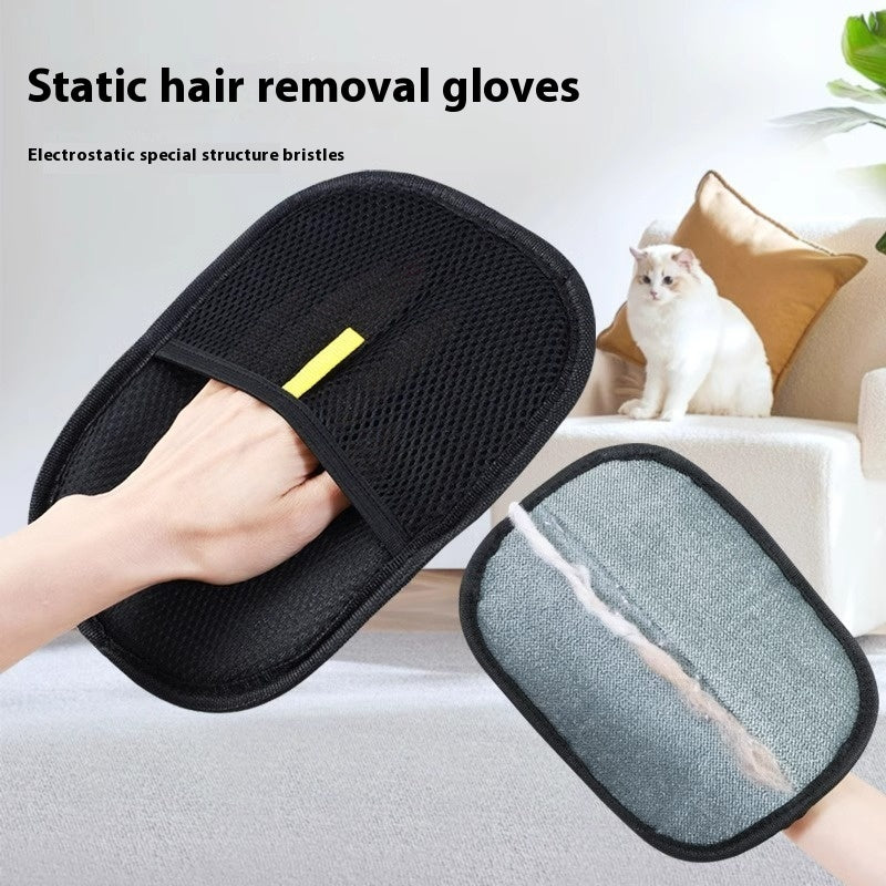Pet Deshedding Glove rinsing clean